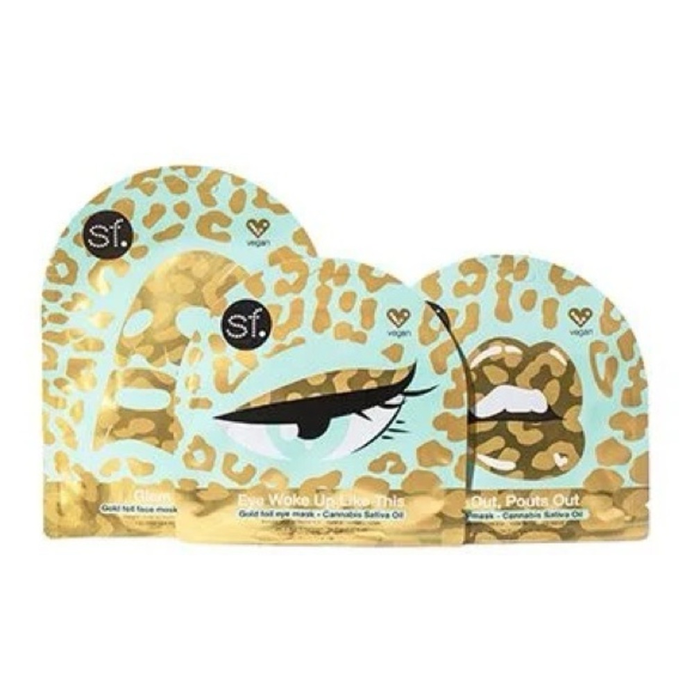 SFGLOW Glam in Paradise 3-Piece Mask Set